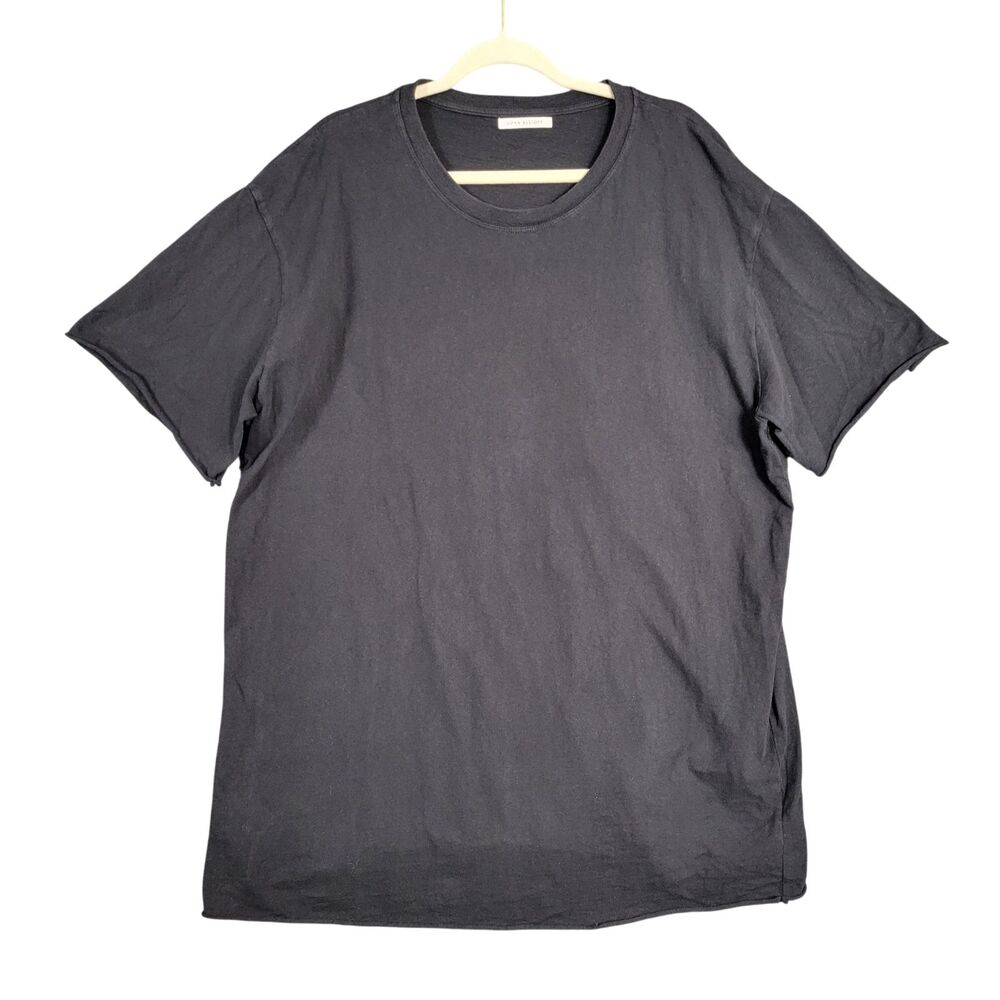 JOHN ELLIOTT Black Short Sleeve 100% Cotton Tee Made In USA SIZE 6 XXXL 3XL